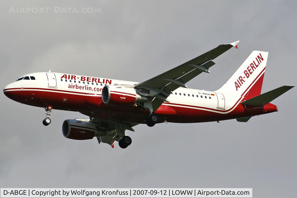 D-ABGE, 2007 Airbus A319-111 C/N 3139, last one delivered in old cs!