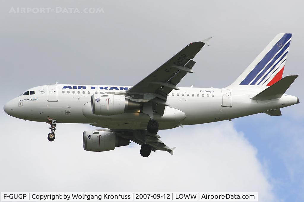 F-GUGP, 2006 Airbus A318-111 C/N 2967, approaching RWY34