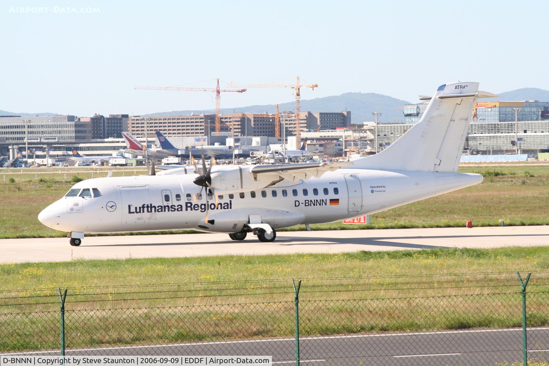 D-BNNN, 1997 ATR 42-500 C/N 551, Taken at Frankfurt September 2006