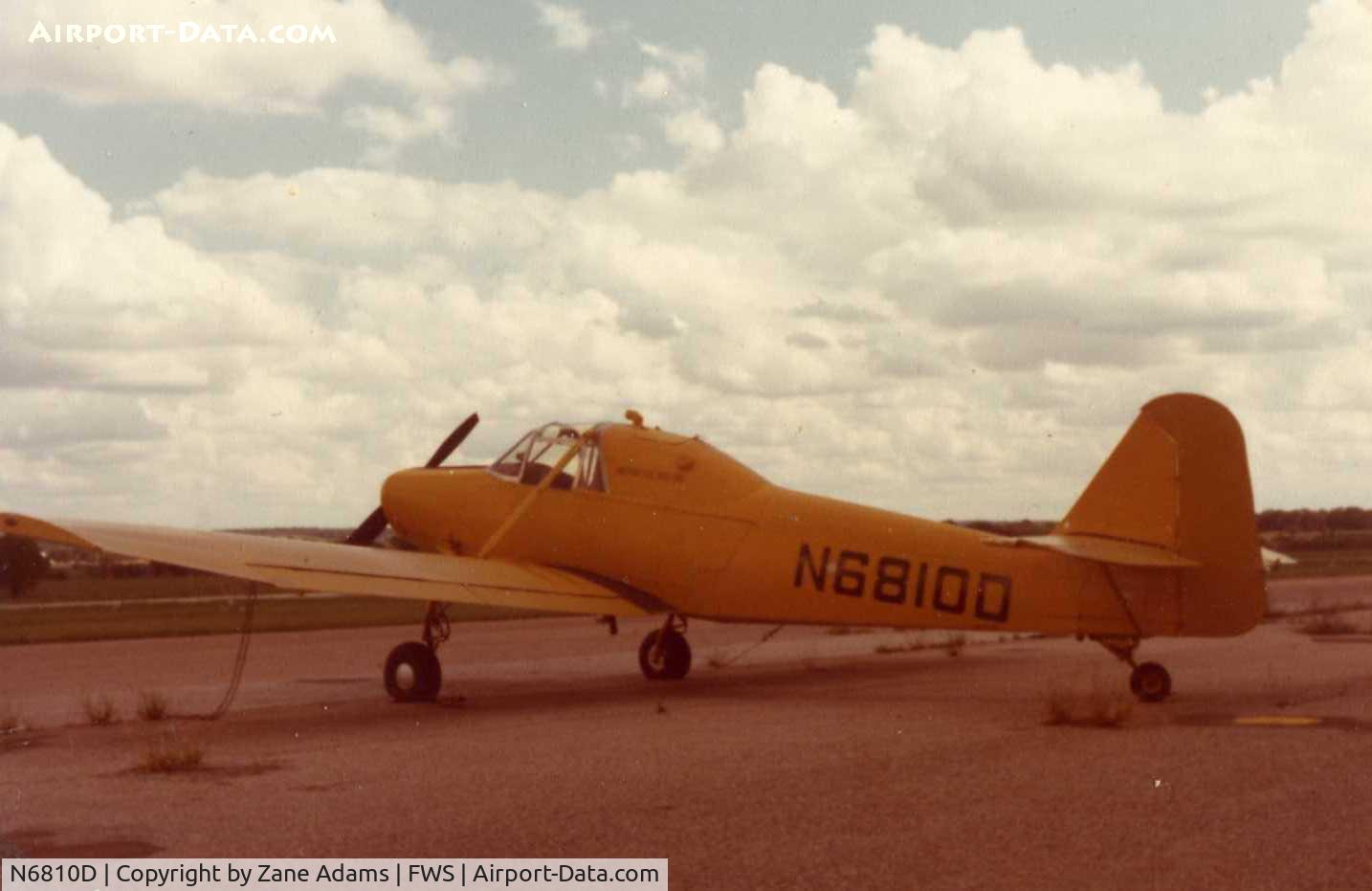 N6810D, 1965 Rawdon T1 C/N T1-36SD, At former Oak Grove, Ft. Worth - Type Certificate AR-31  Spinks Industries, M. H. Spinks, Sr