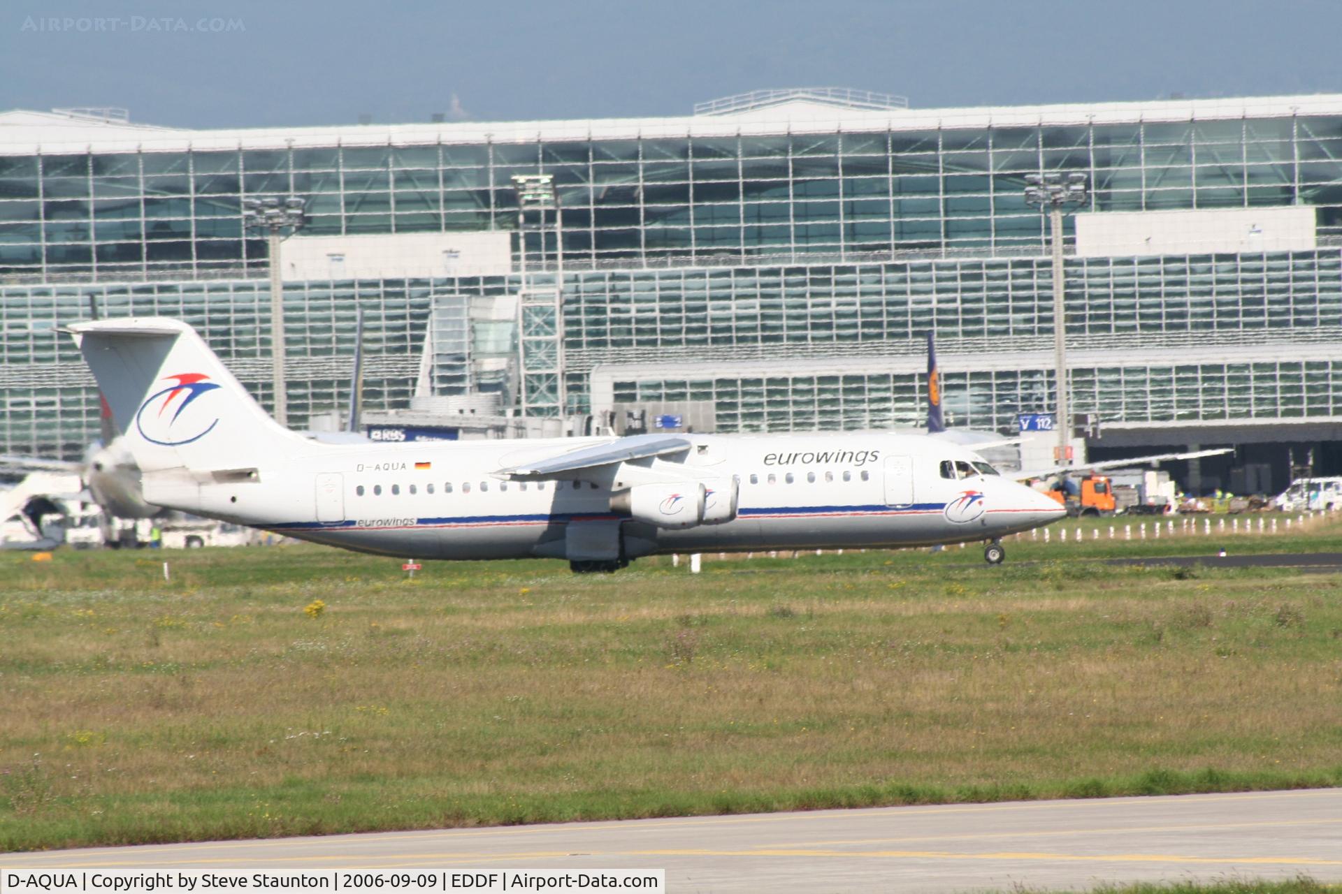 D-AQUA, 1988 British Aerospace BAe.146-300A C/N E3118, Taken at Frankfurt September 2006