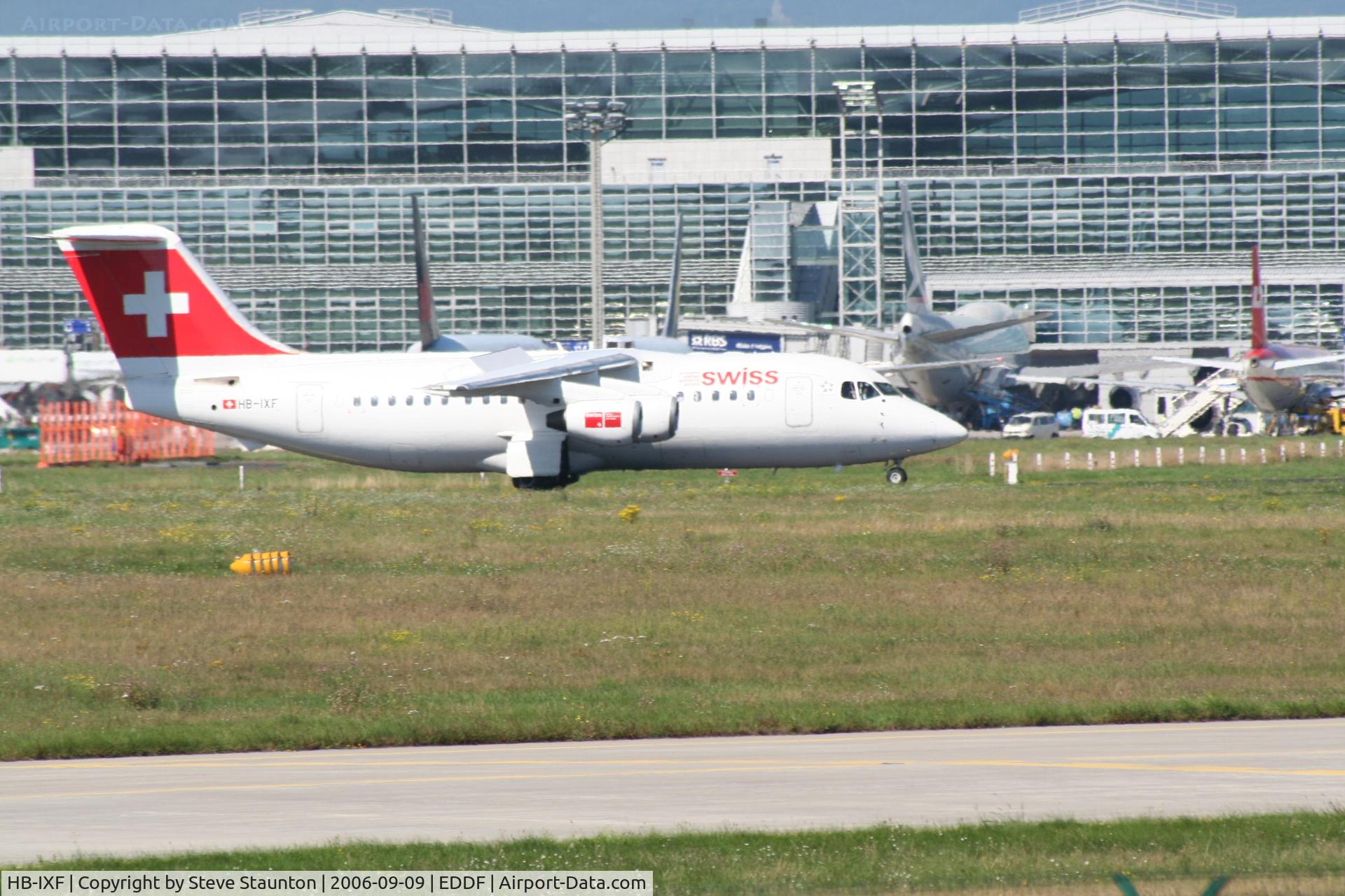 HB-IXF, 1992 British Aerospace BAe.146-200 C/N E2226, Taken at Frankfurt September 2006