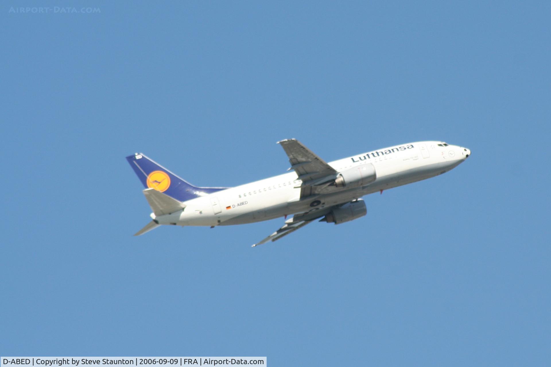 D-ABED, 1991 Boeing 737-330 C/N 25215, Taken at Frankfurt September 2006