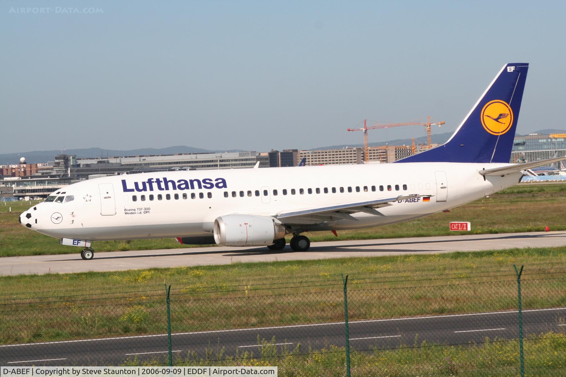 D-ABEF, 1991 Boeing 737-330 C/N 25217, Taken at Frankfurt September 2006