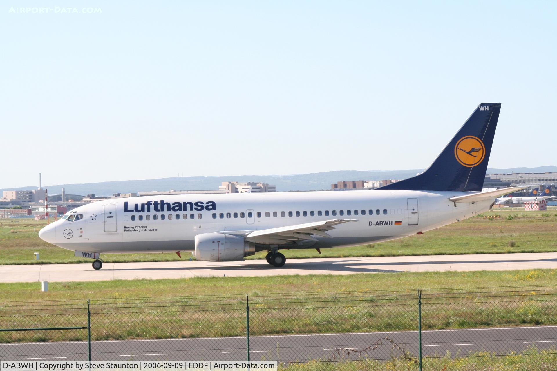 D-ABWH, 1989 Boeing 737-330 C/N 24284, Taken at Frankfurt September 2006