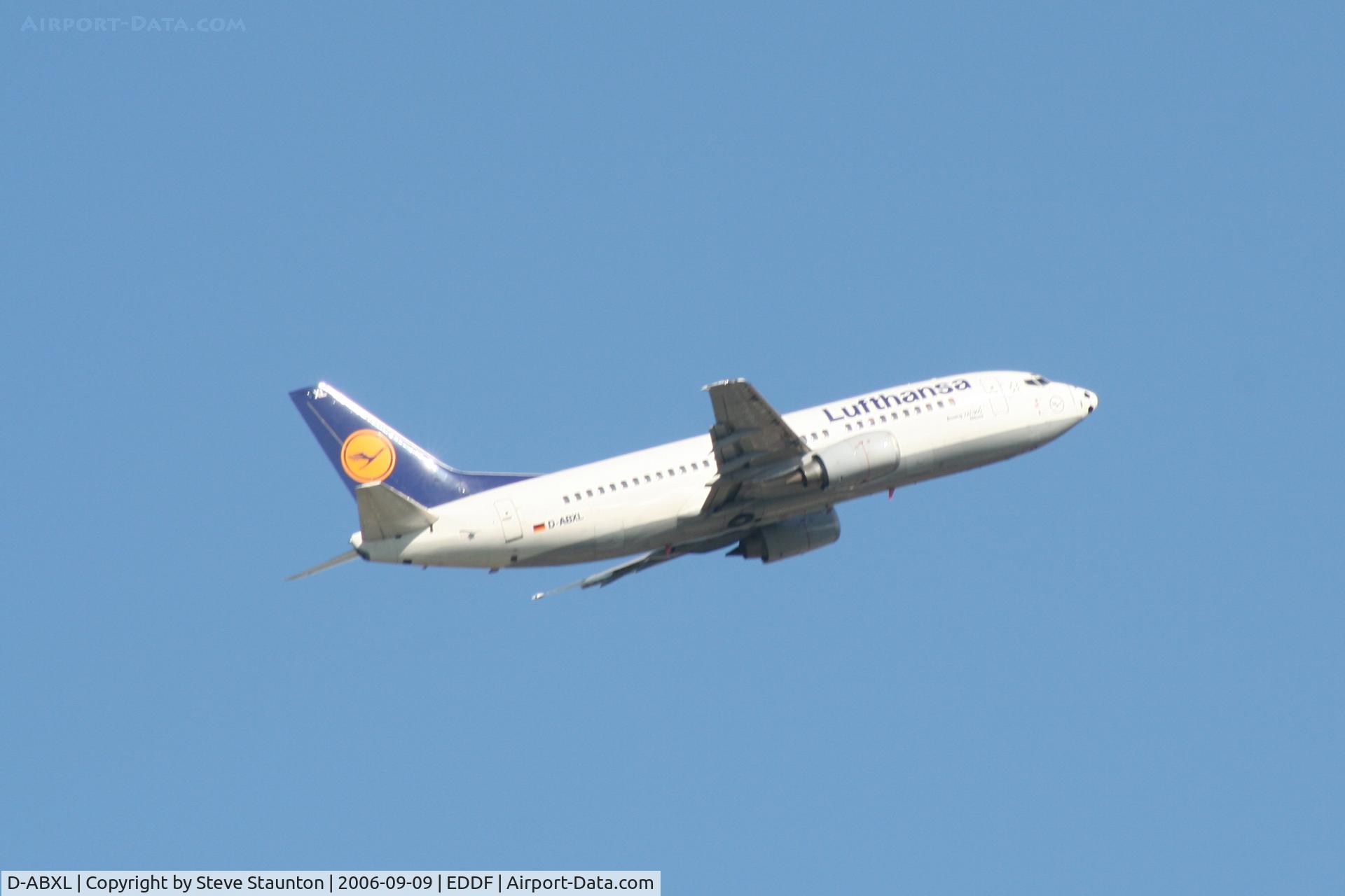 D-ABXL, 1986 Boeing 737-330 C/N 23531, Taken at Frankfurt September 2006