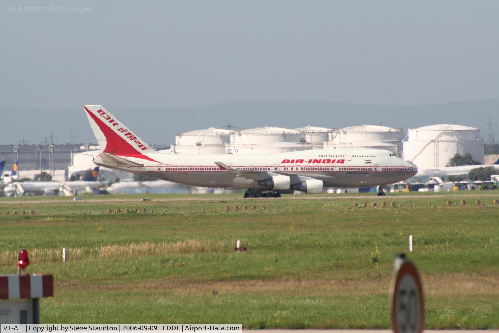 VT-AIF, 1990 Boeing 747-412 C/N 24066, Taken at Frankfurt September 2006