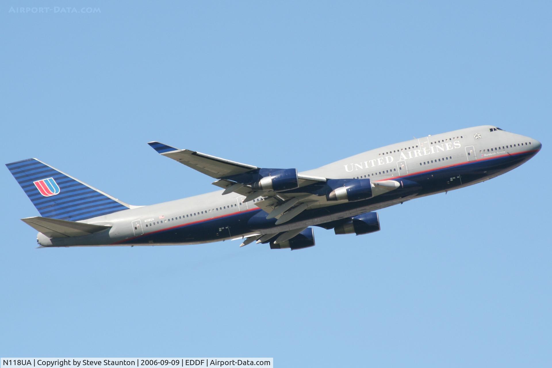 N118UA, 1999 Boeing 747-422 C/N 28811, Taken at Frankfurt September 2006