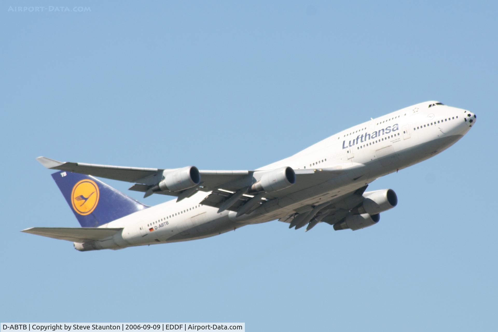 D-ABTB, 1989 Boeing 747-430M C/N 24286, Taken at Frankfurt September 2006
