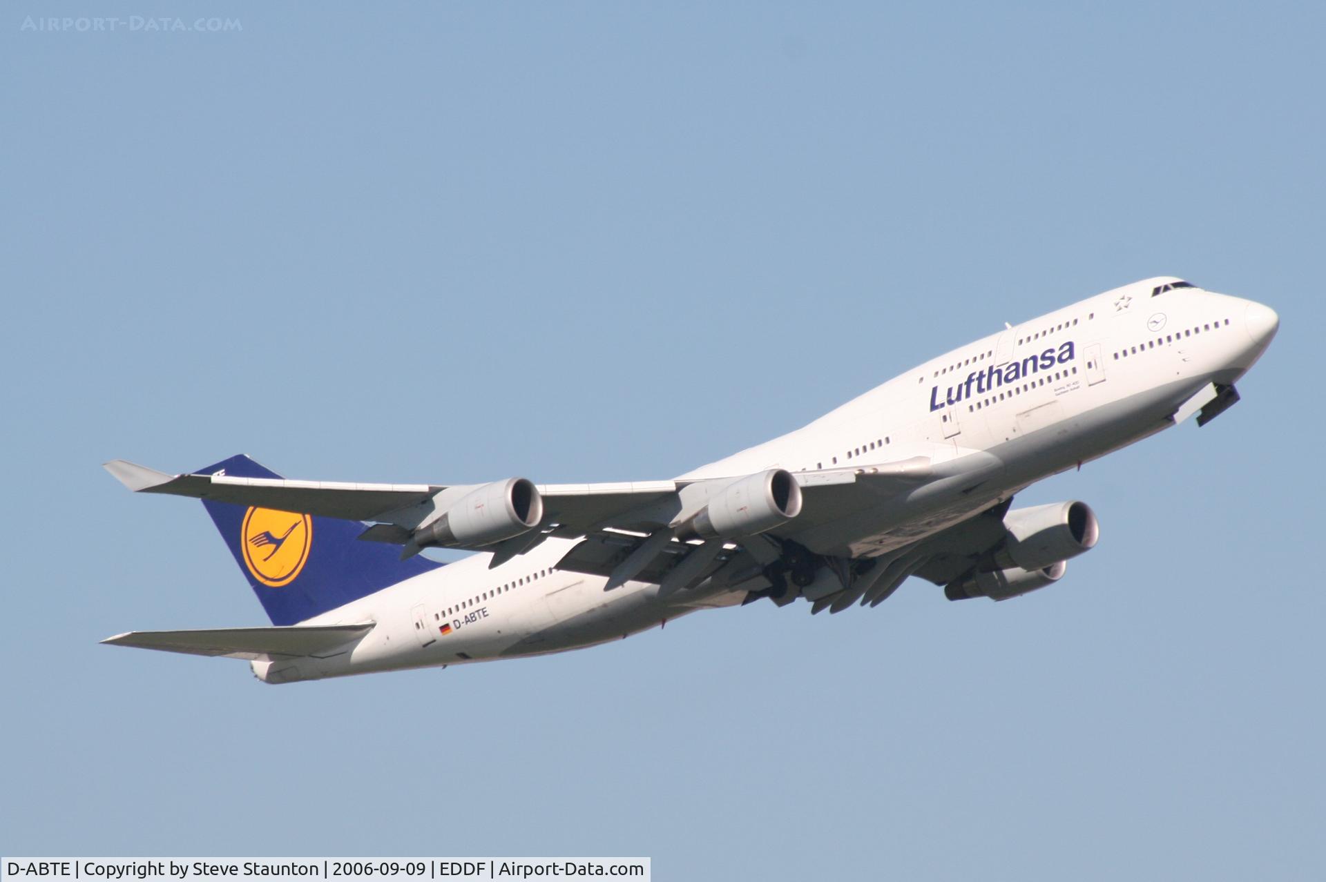 D-ABTE, 1991 Boeing 747-430M C/N 24966, Taken at Frankfurt September 2006