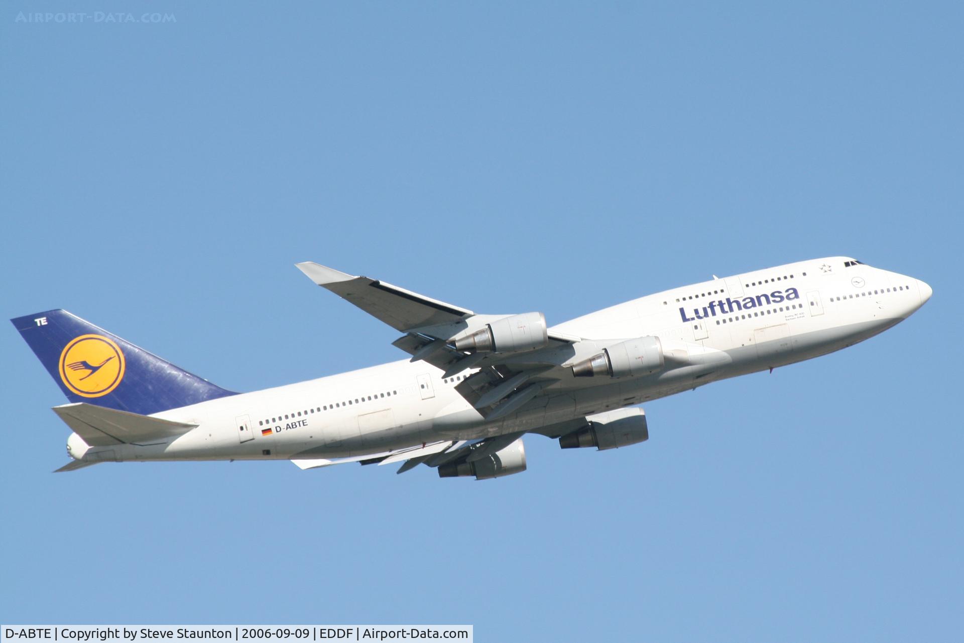 D-ABTE, 1991 Boeing 747-430M C/N 24966, Taken at Frankfurt September 2006