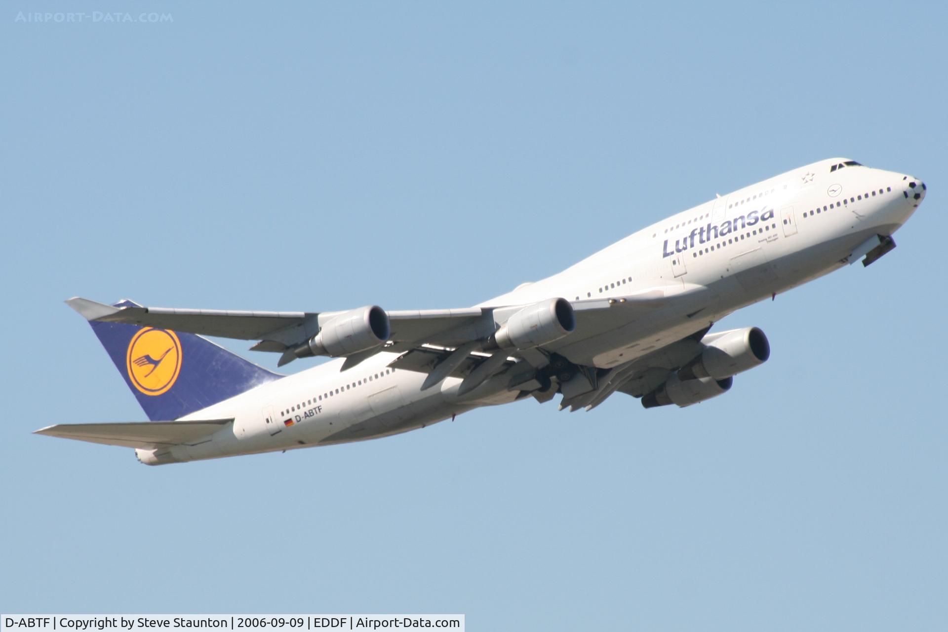 D-ABTF, 1991 Boeing 747-430M C/N 24967, Taken at Frankfurt September 2006
