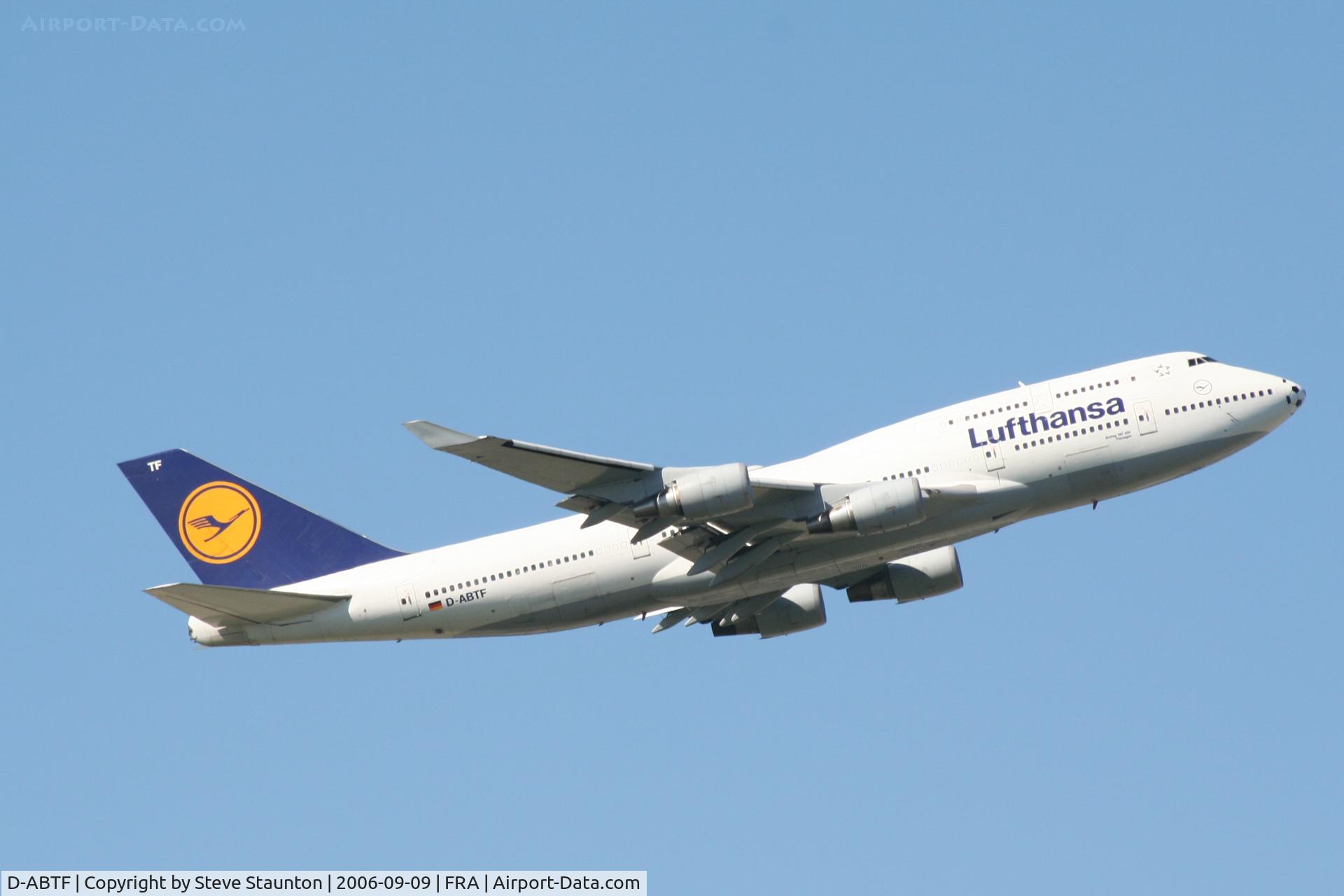 D-ABTF, 1991 Boeing 747-430M C/N 24967, Taken at Frankfurt September 2006