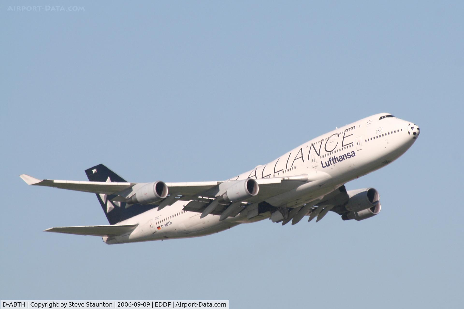 D-ABTH, 1991 Boeing 747-430M C/N 25047, Taken at Frankfurt September 2006