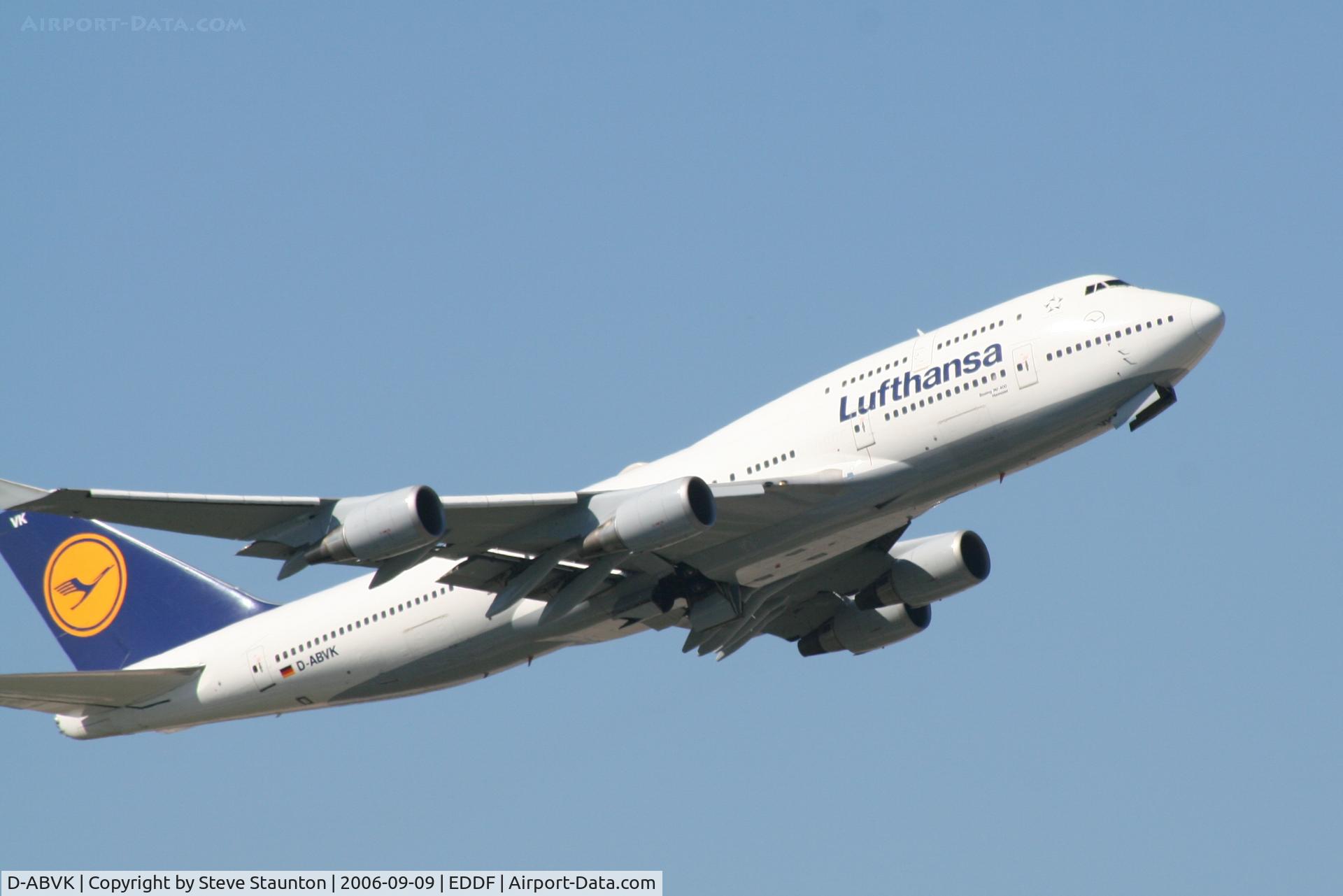 D-ABVK, 1991 Boeing 747-430 C/N 25046, Taken at Frankfurt September 2006