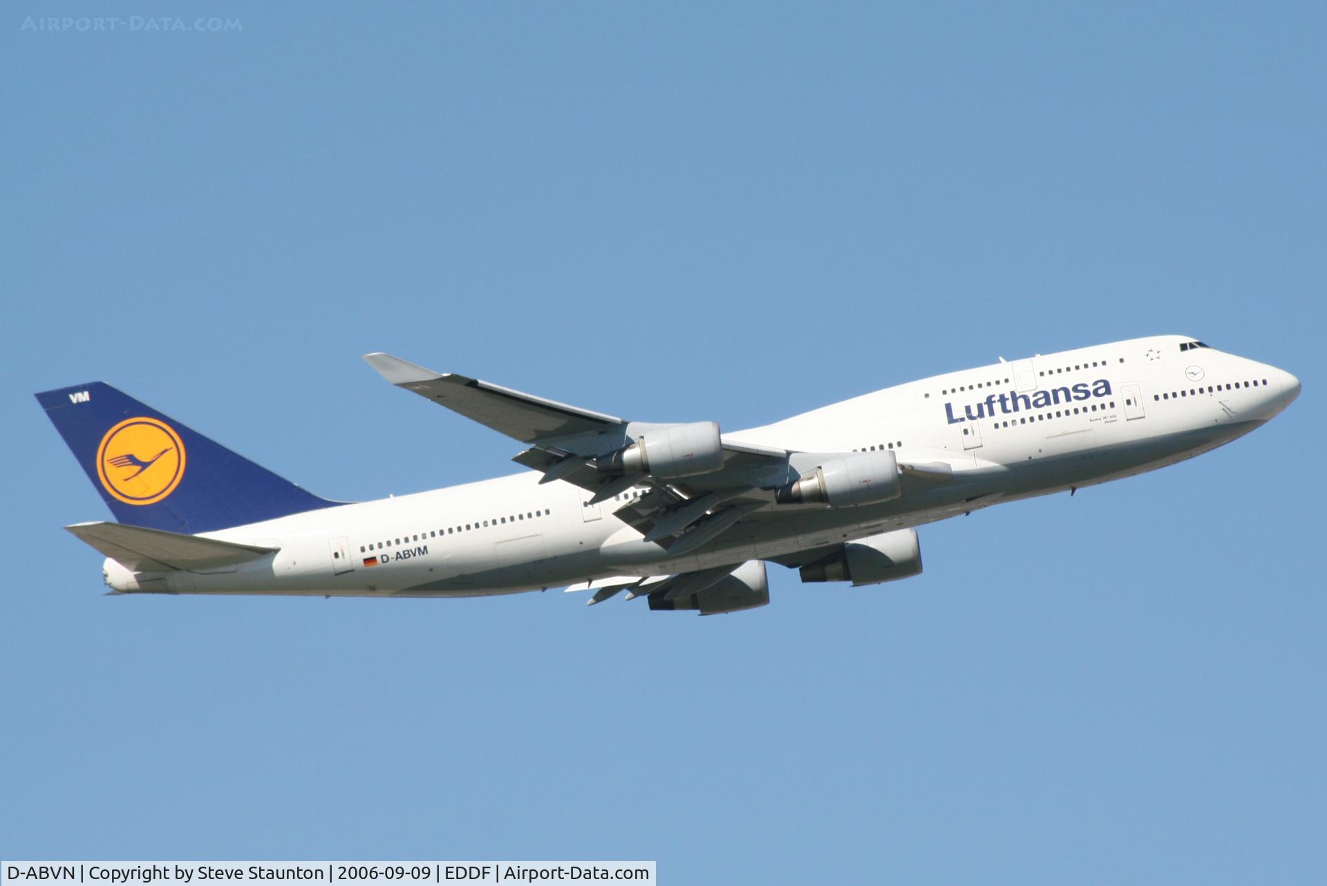 D-ABVN, 1992 Boeing 747-430 C/N 26427, Taken at Frankfurt September 2006