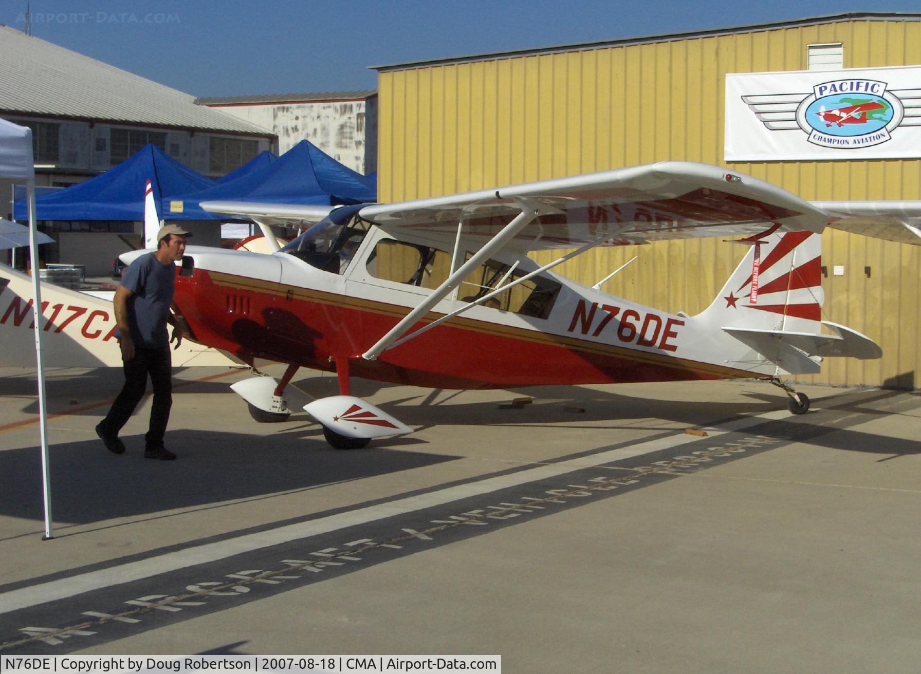 N76DE, 2007 American Champion 7GCAA Adventure Citabria C/N 513-2007, 2007 American Champion 7GCAA ADVENTURE, Lycoming O-320-B2B 160 Hp