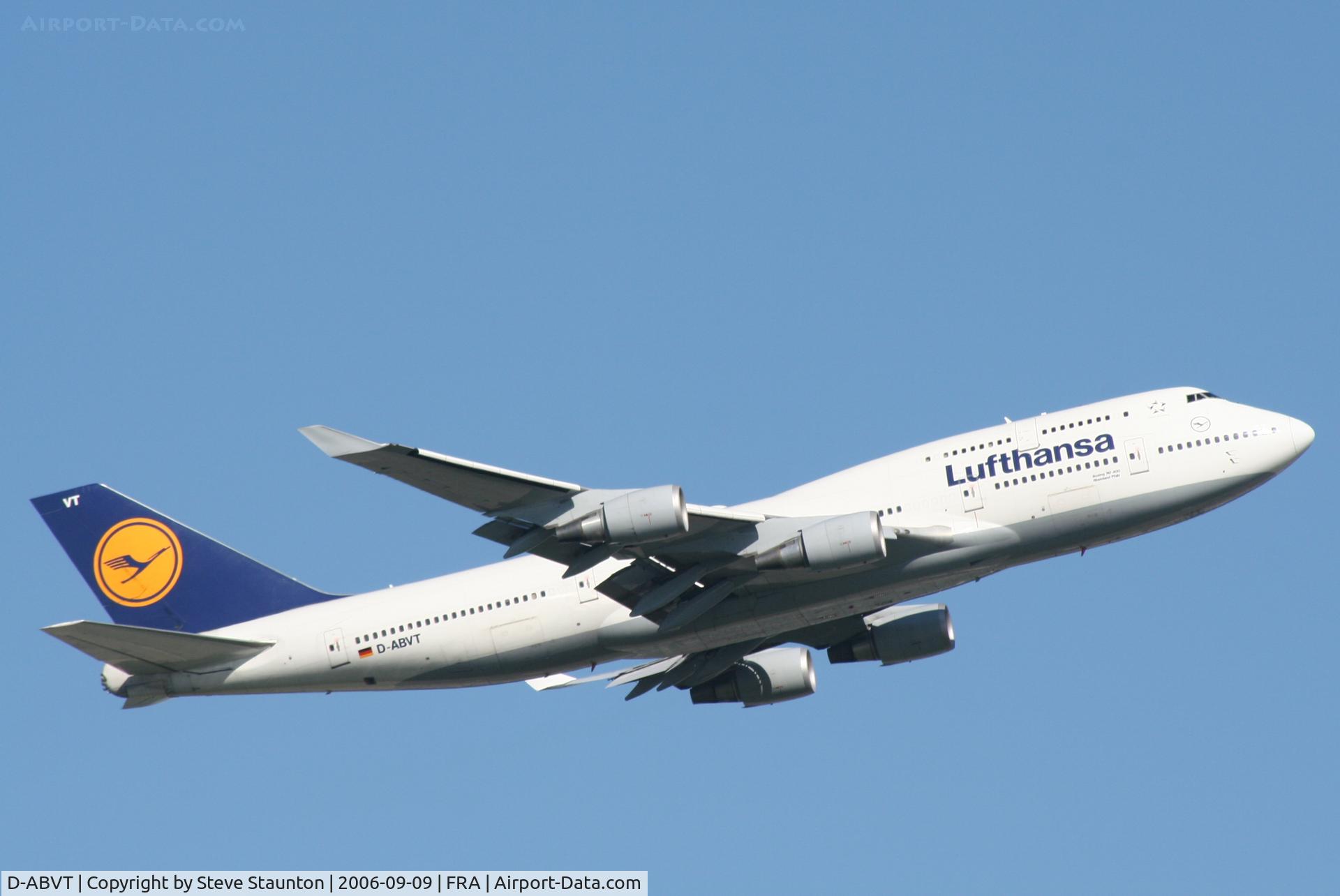 D-ABVT, 1997 Boeing 747-430 C/N 28287, Taken at Frankfurt September 2006