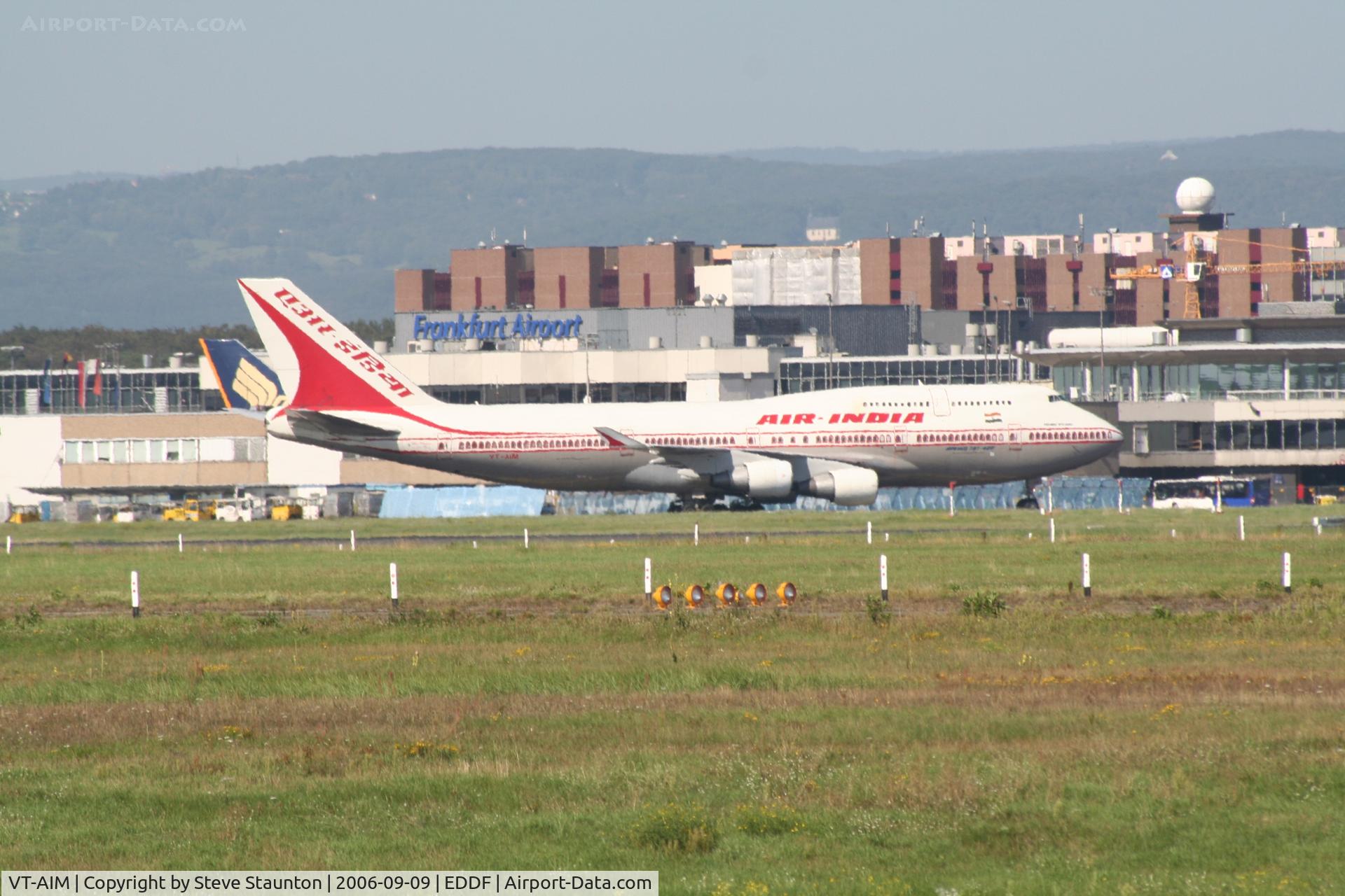 VT-AIM, 1991 Boeing 747-433 C/N 25074, Taken at Frankfurt September 2006