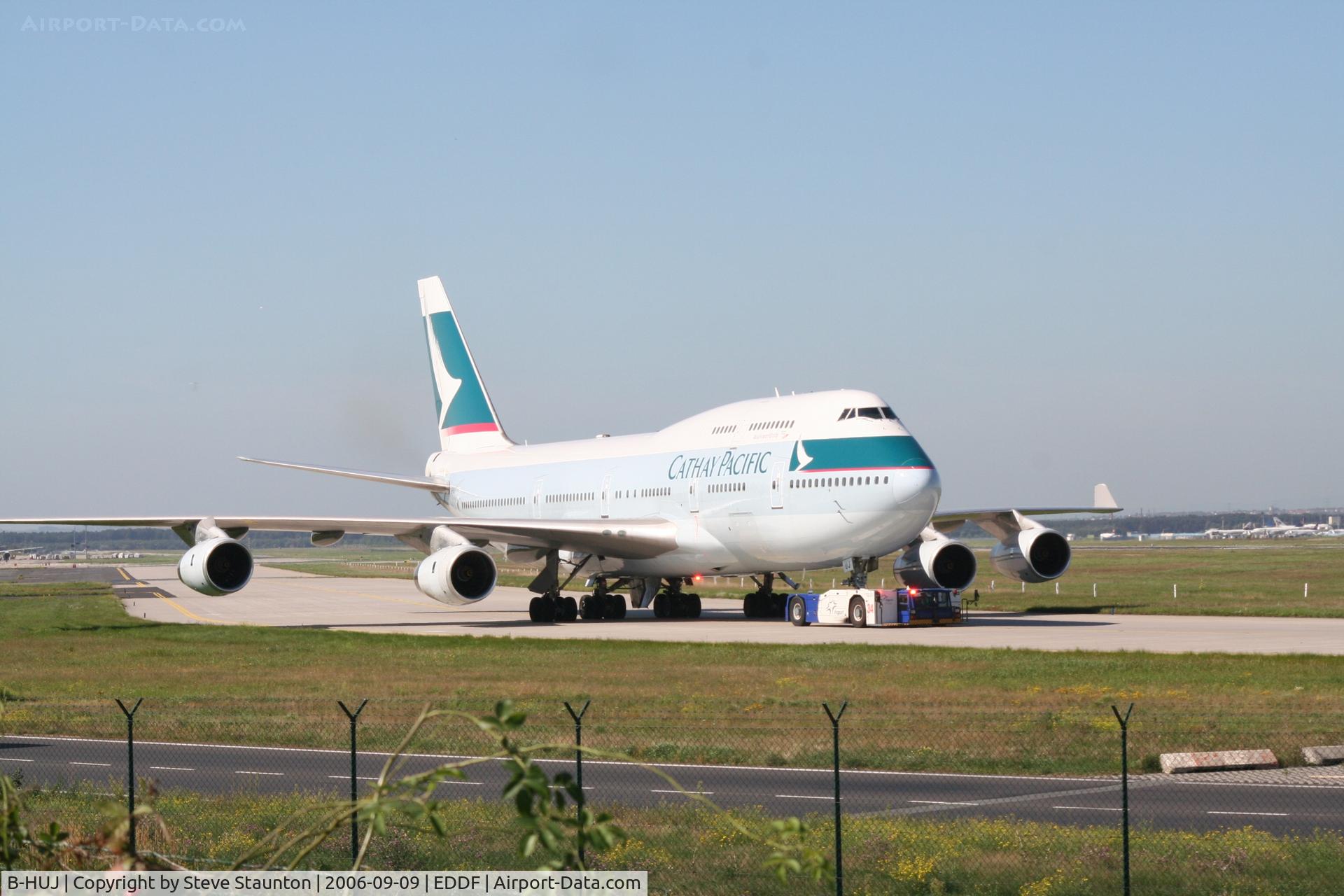 B-HUJ, 1995 Boeing 747-467 C/N 27595, Taken at Frankfurt September 2006