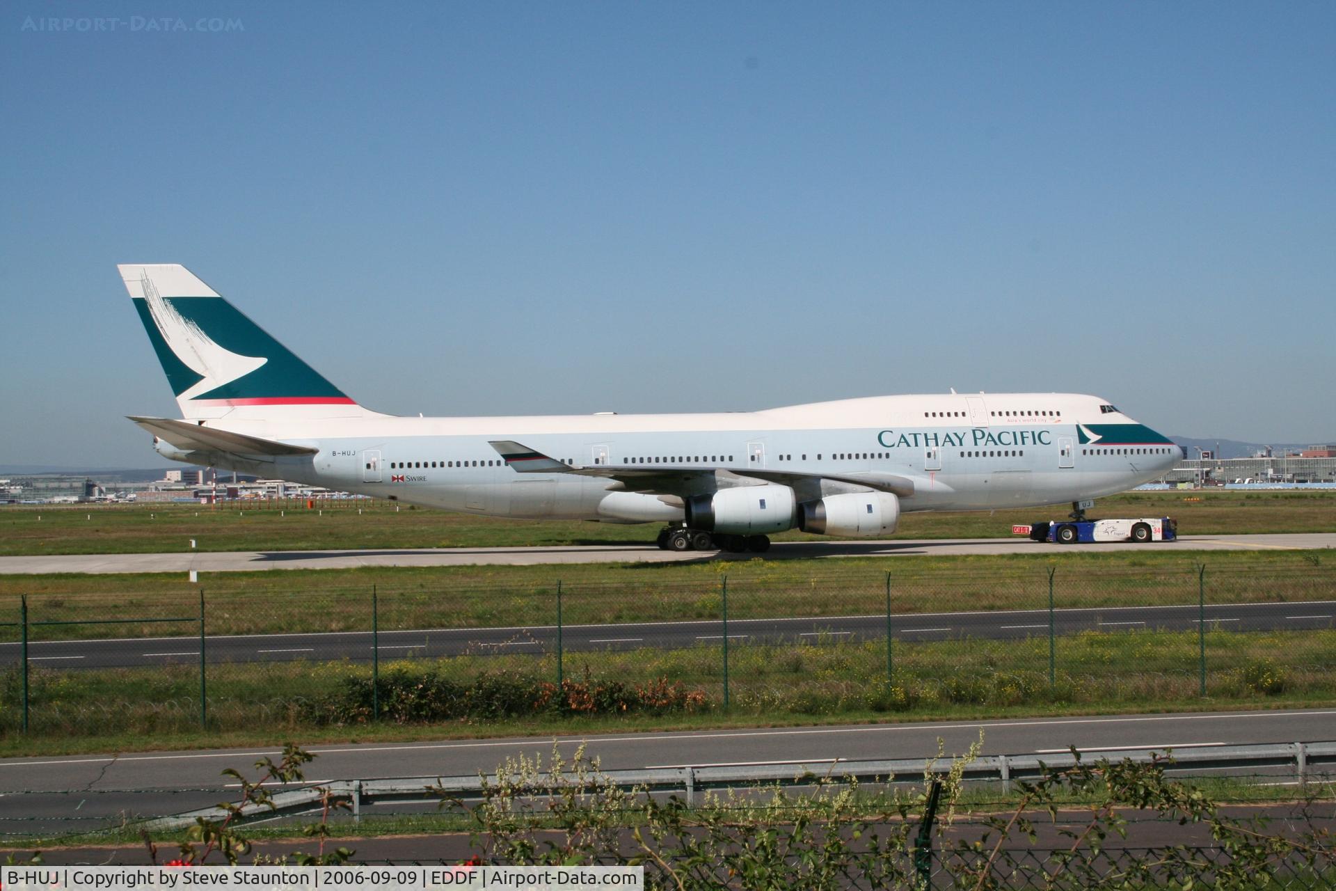 B-HUJ, 1995 Boeing 747-467 C/N 27595, Taken at Frankfurt September 2006