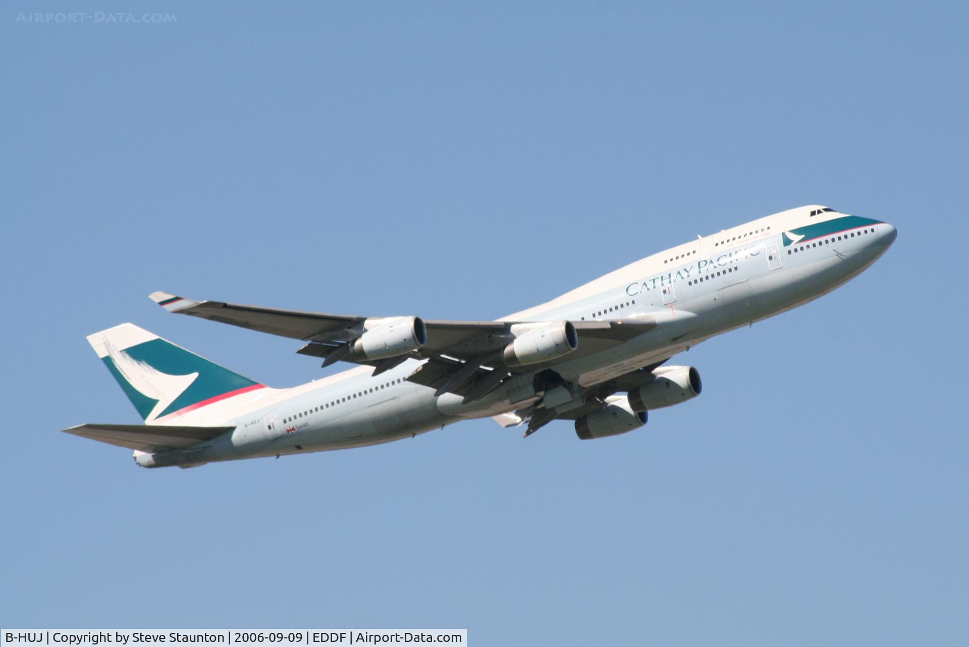 B-HUJ, 1995 Boeing 747-467 C/N 27595, Taken at Frankfurt September 2006