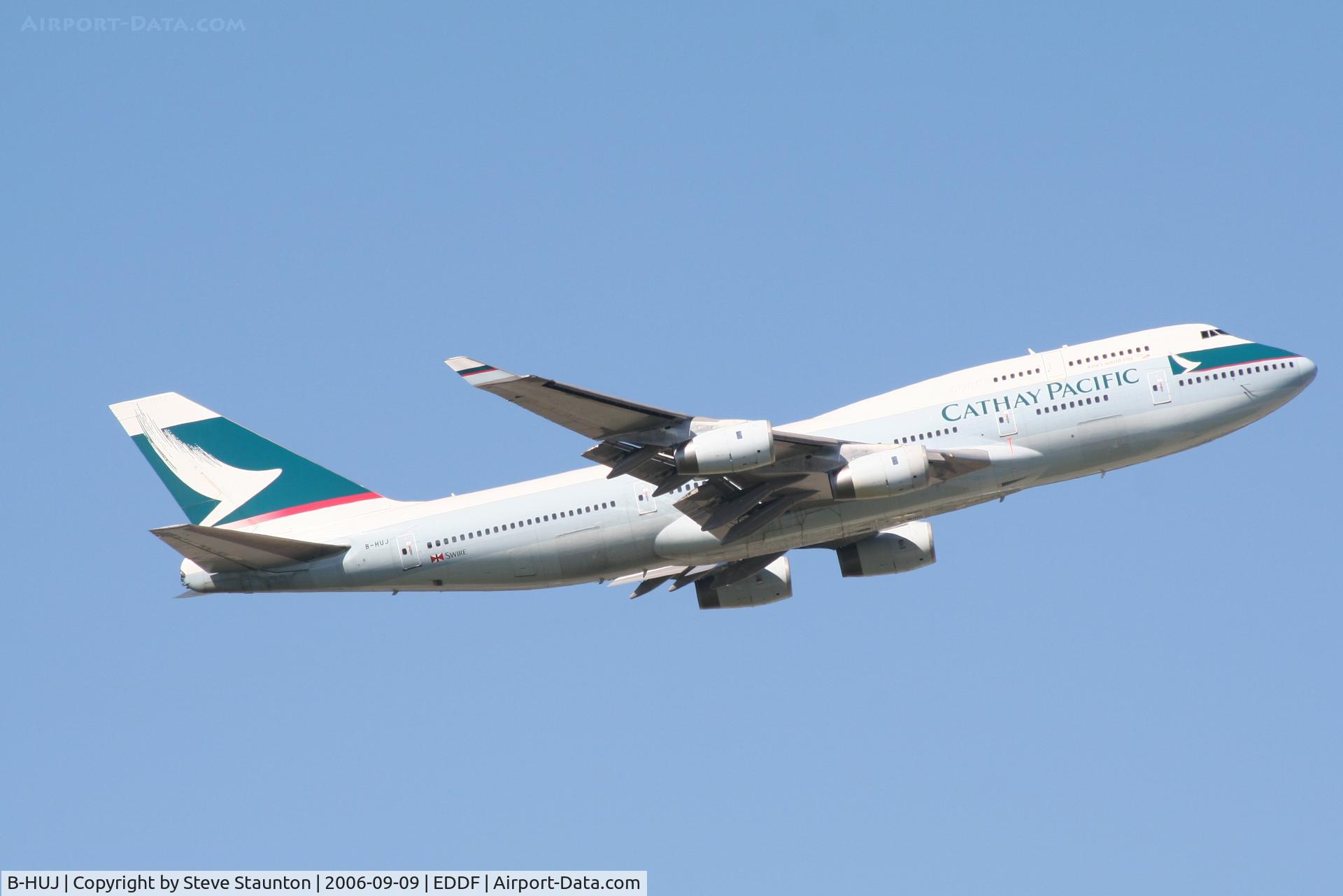 B-HUJ, 1995 Boeing 747-467 C/N 27595, Taken at Frankfurt September 2006