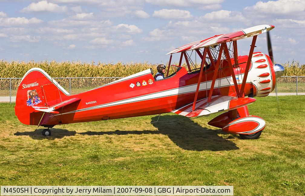 N450SH, 1943 Boeing B75N1 C/N 75-8004, 2007 Galesburg, IL Stearman Fly-in