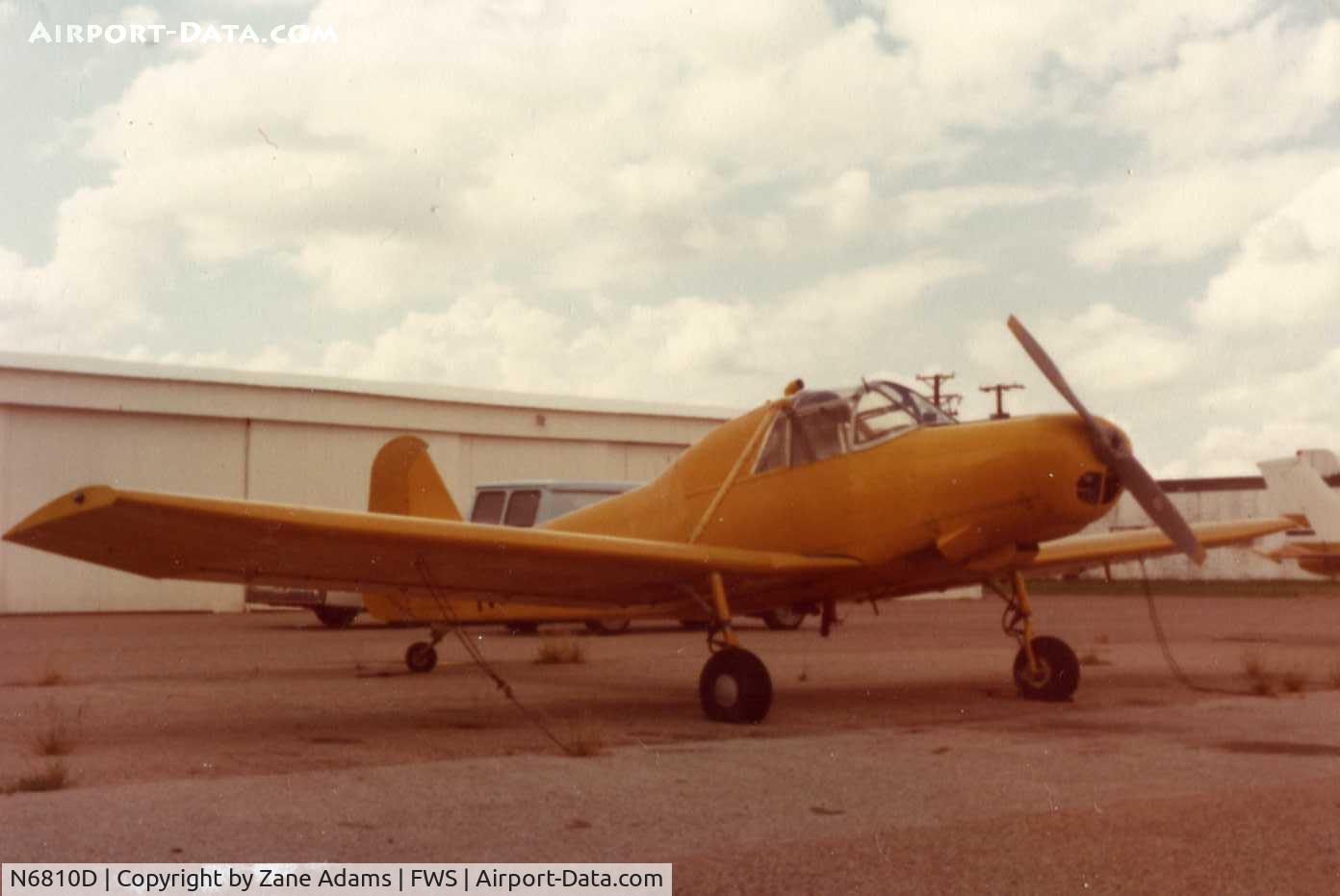 N6810D, 1965 Rawdon T1 C/N T1-36SD, At former Oak Grove, Ft. Worth - Type Certificate AR-31  Spinks Industries, M. H. Spinks, Sr