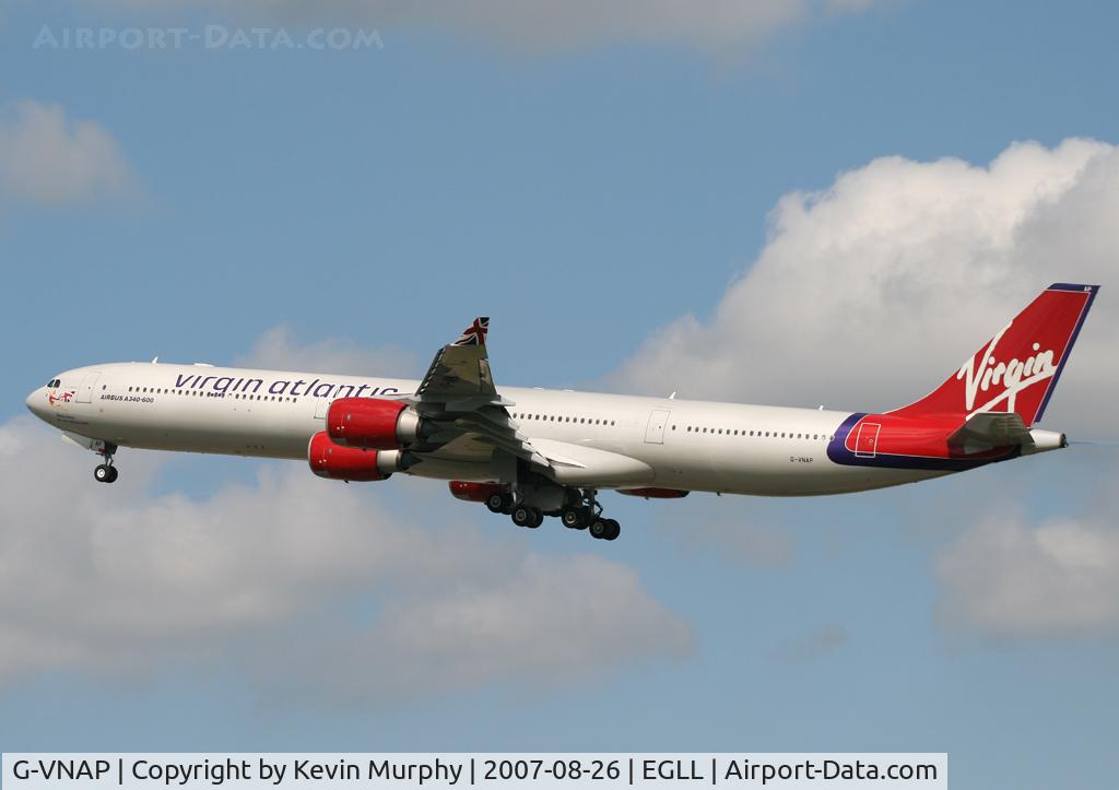 G-VNAP, 2005 Airbus A340-642 C/N 622, Virgin 340