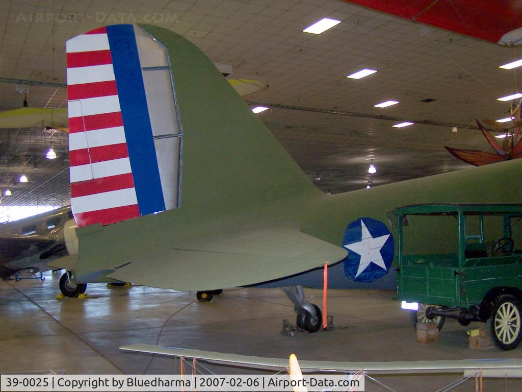 39-0025, 1939 Douglas B-18A Bolo C/N 2673, Parked for display at Wings over the Rockies. Tail Douglas B-18A 'Bolo' SN: 39-0025