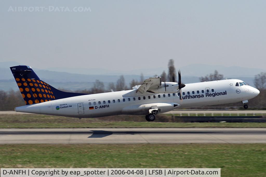 D-ANFH, 2001 ATR 72-500 C/N 660, Departing to MUC
