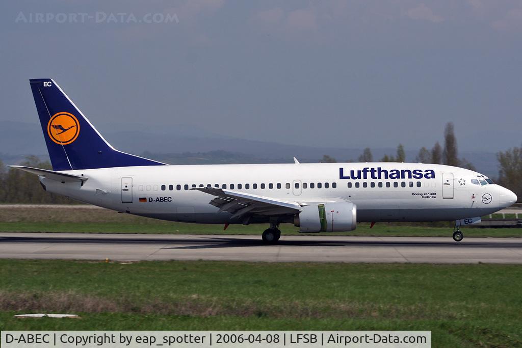 D-ABEC, 1991 Boeing 737-330 C/N 25149, landing from FRA