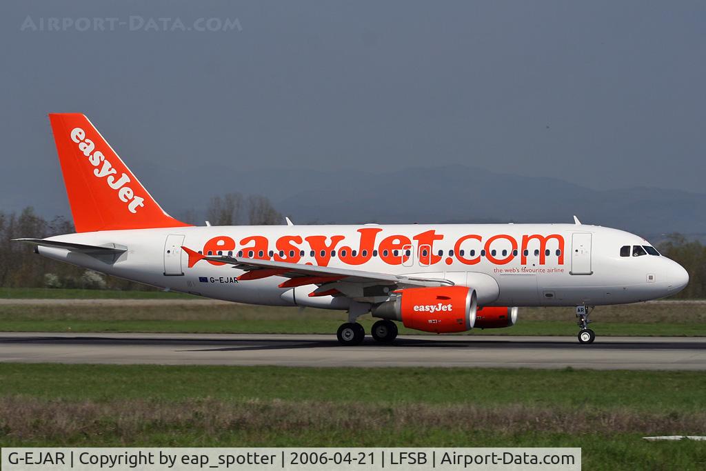 G-EJAR, 2005 Airbus A319-111 C/N 2412, departing rwy 16