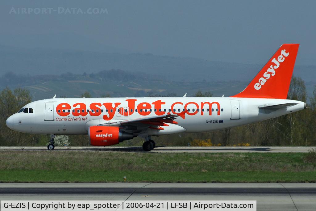 G-EZIS, 2005 Airbus A319-111 C/N 2528, taxi to holdingpoint