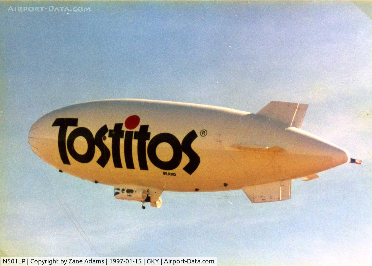N501LP, Airship Industries Skyship 500 C/N 1214-04, In Tostitos Paint
