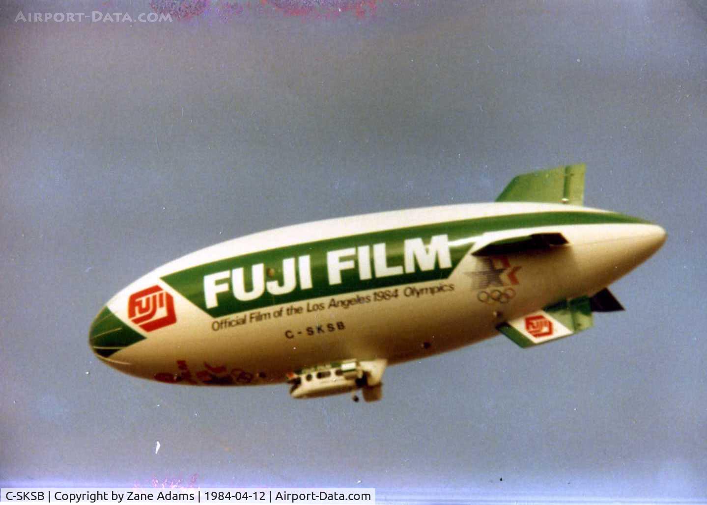 C-SKSB, 1983 Airship Industries Skyship 500HL C/N 1214/04, IN Fuji Paint Taken Near the former Goodyear blimp base Houston, (Spring) TX