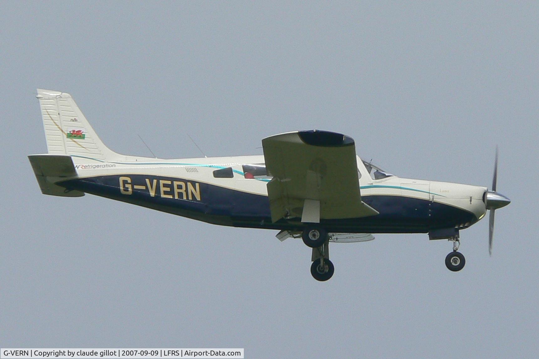 G-VERN, 1976 Piper PA-32R-300 Cherokee Lance C/N 32R-7680151, rugby world cup visitor