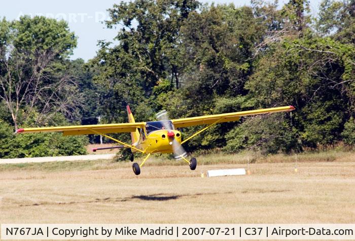 N767JA, 2004 Stoddard-Hamilton Glastar C/N 5848, Touching down Brodhead 2007