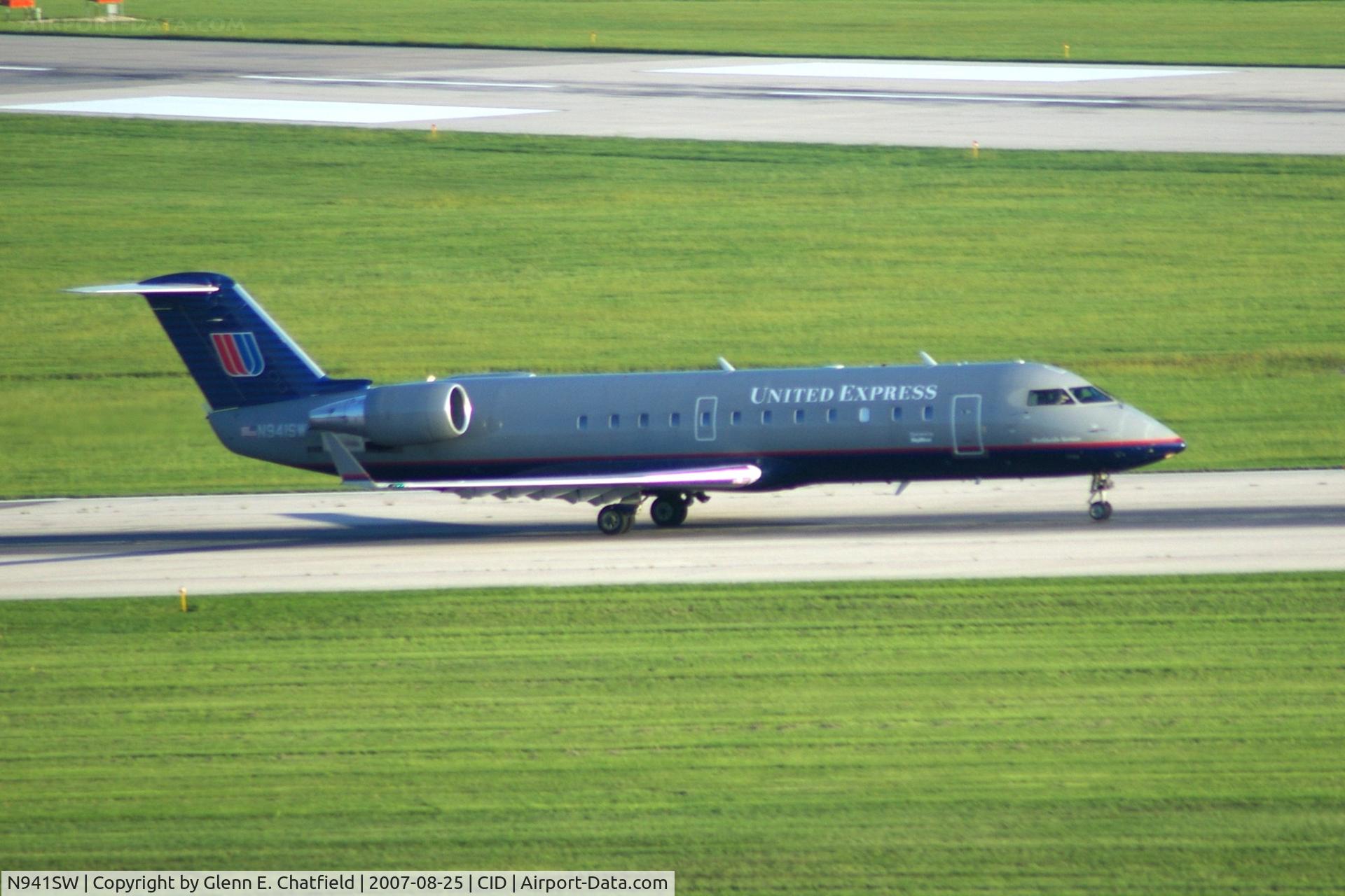 N941SW, 2003 Bombardier CRJ-200LR (CL-600-2B19) C/N 7750, Departing runway 27