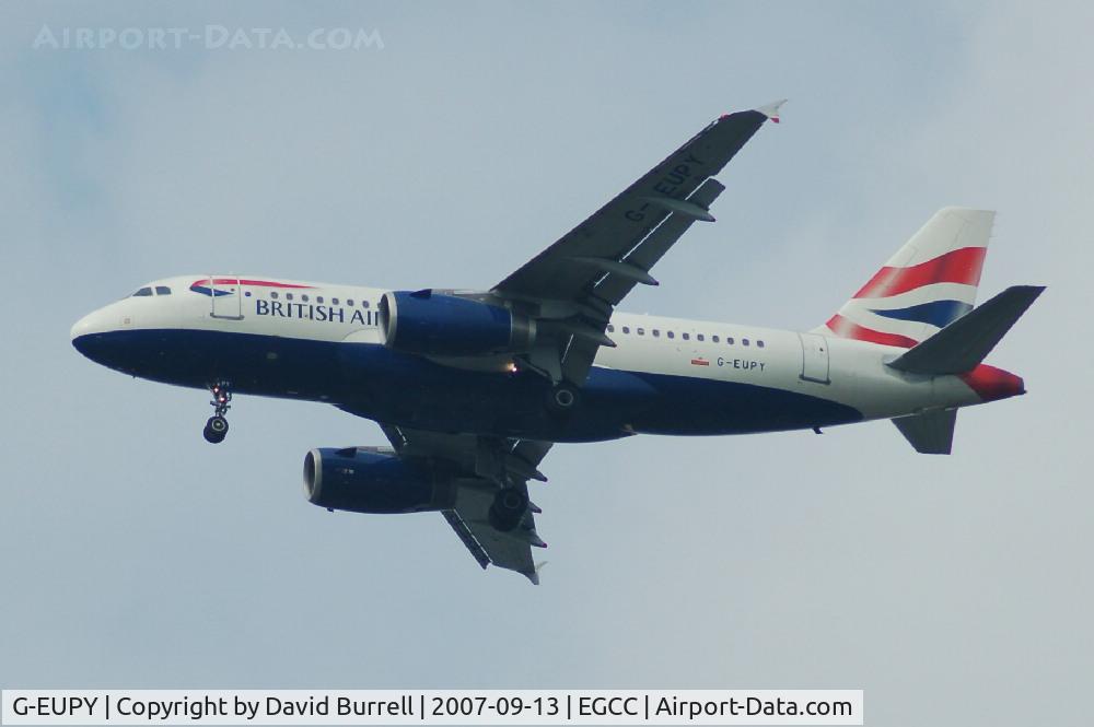 G-EUPY, 2001 Airbus A319-131 C/N 1466, British Airways - Landing