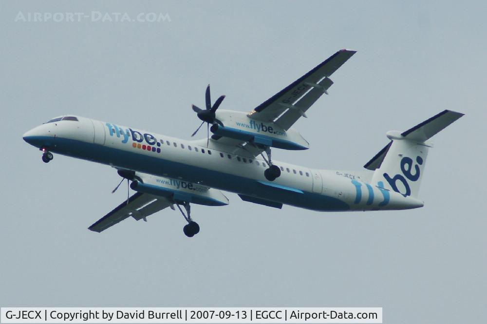G-JECX, 2007 De Havilland Canada DHC-8-402Q Dash 8 C/N 4155, Flybe - Landing