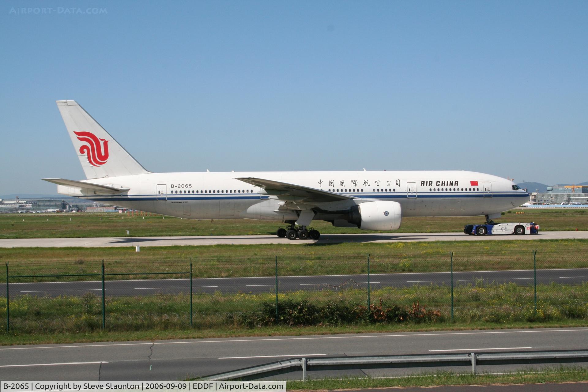B-2065, 2000 Boeing 777-2J6 C/N 29744, Taken at Frankfurt September 2006