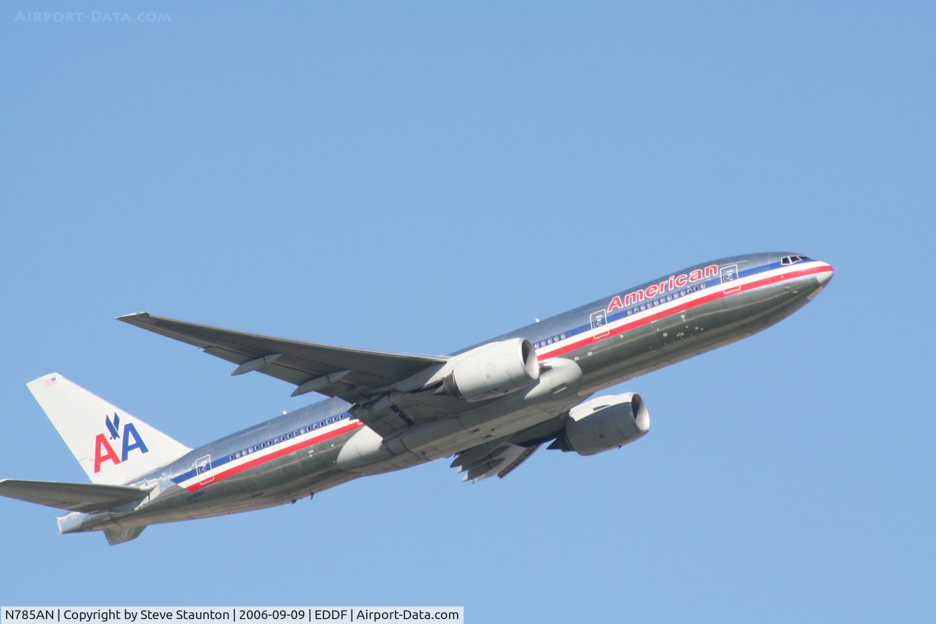 N785AN, 2000 Boeing 777-223/ER C/N 30005, Taken at Frankfurt September 2006