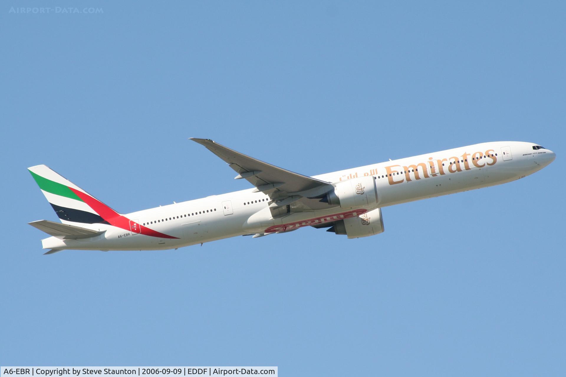 A6-EBR, 2006 Boeing 777-31H/ER C/N 34483, Taken at Frankfurt September 2006