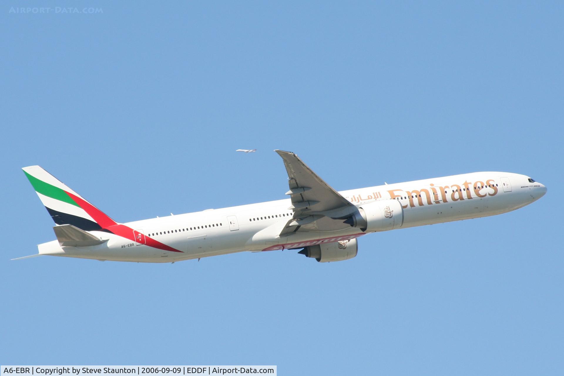 A6-EBR, 2006 Boeing 777-31H/ER C/N 34483, Taken at Frankfurt September 2006