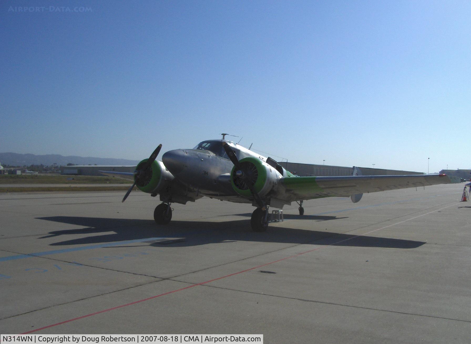 N314WN, 1952 Beech C-45H Expeditor C/N AF-566, 1952 Beech C-45H, two P&W R-985 450 Hp each