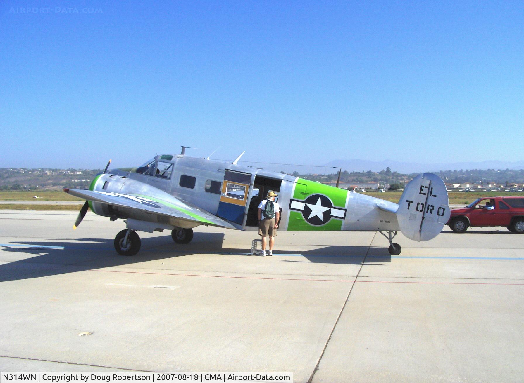N314WN, 1952 Beech C-45H Expeditor C/N AF-566, 1952 Beech C-45H, two P&W R-985 450 Hp each