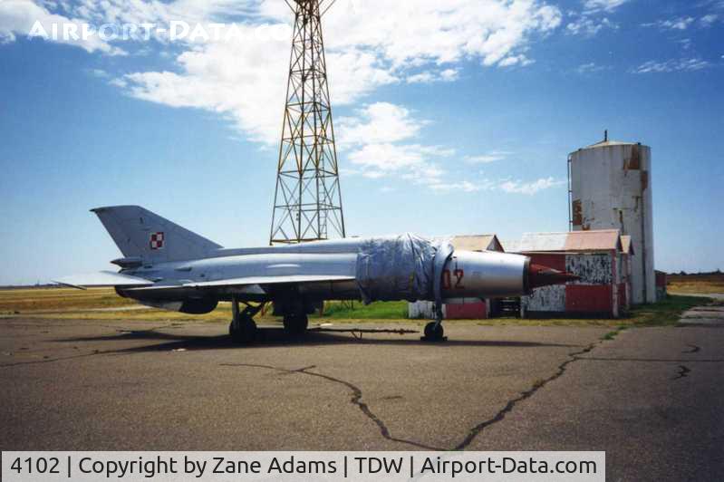 4102, Mikoyan-Gurevich MiG-21PFM C/N 94A4102, Polish Mig 21 @ 1999