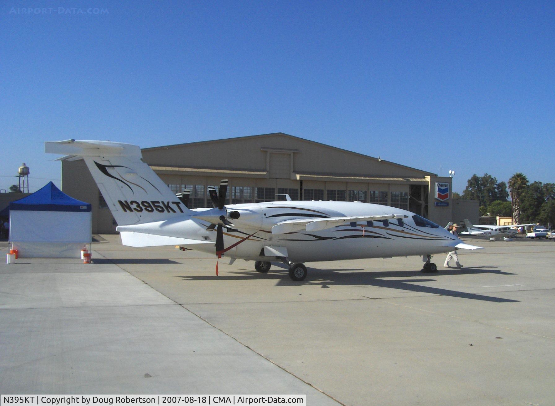N395KT, 2001 Piaggio P-180 Avanti C/N 1044, 2005 Piaggio P180 AVANTI canard, two P&W (Canada) PT6-A flat rated to 850 shp each, 5 blade pusher props